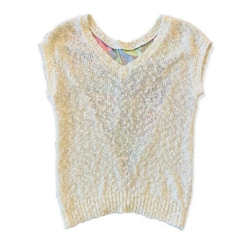 LOUBELLA California Fashions Vintage 80’s Sleeveless Lightweight Sweater Size S - Picture 6 of 10